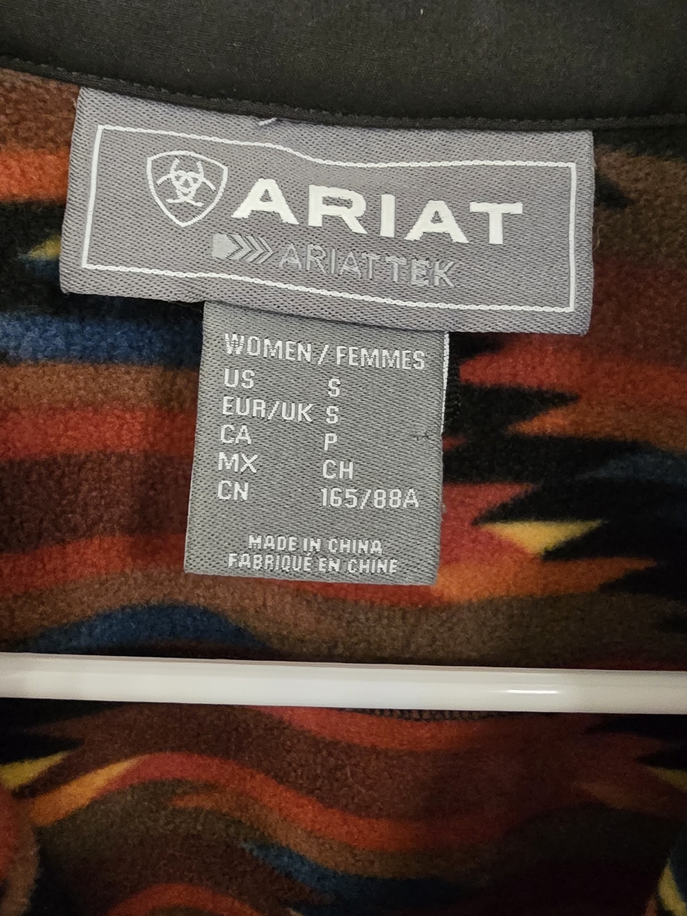 Ariat Black Softshell Utility Jacket with Multicolor Lining - Picture 4 of 4